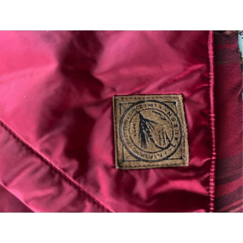 Lauren Dry Goods Supply Co Ralph Lauren Red Fishing/Hunting Puffer Vest New L - Picture 10 of 11